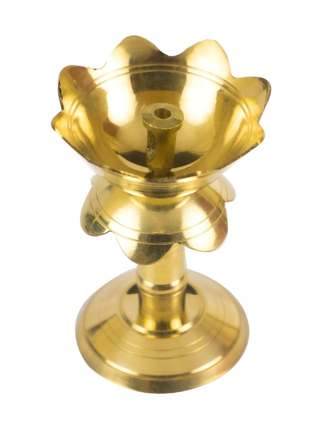 Spillbox Gold-Toned Brass Kuthu Vilakku Pooja Essential - Distacart