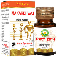 Thumbnail for Basic Ayurveda Makardhwaj Rasayan 30 Tablets
