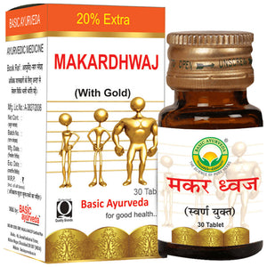 Basic Ayurveda Makardhwaj Rasayan 30 Tablets