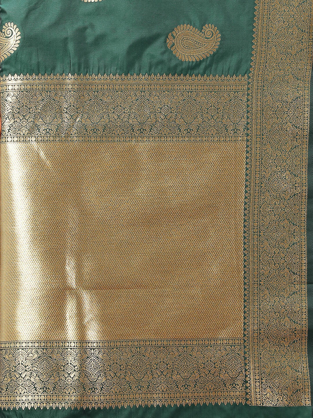 Lorenvalley Fashion Green Soft Silk Woven Design Gold Zari Weaving Saree - Distacart