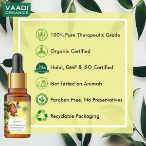 Vaadi Herbals Lemon Oil Therapeutic Grade - Distacart