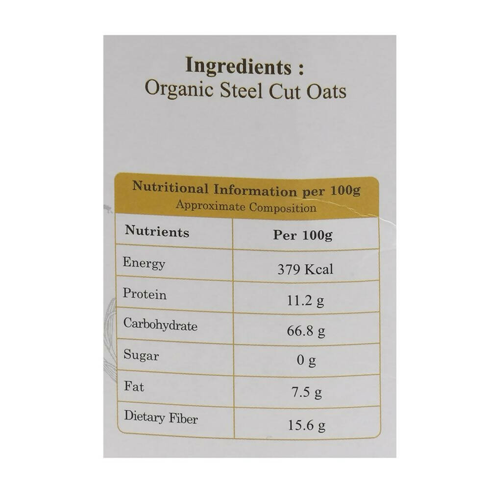 Arya Farm Organic Steel Cut Oats - Distacart