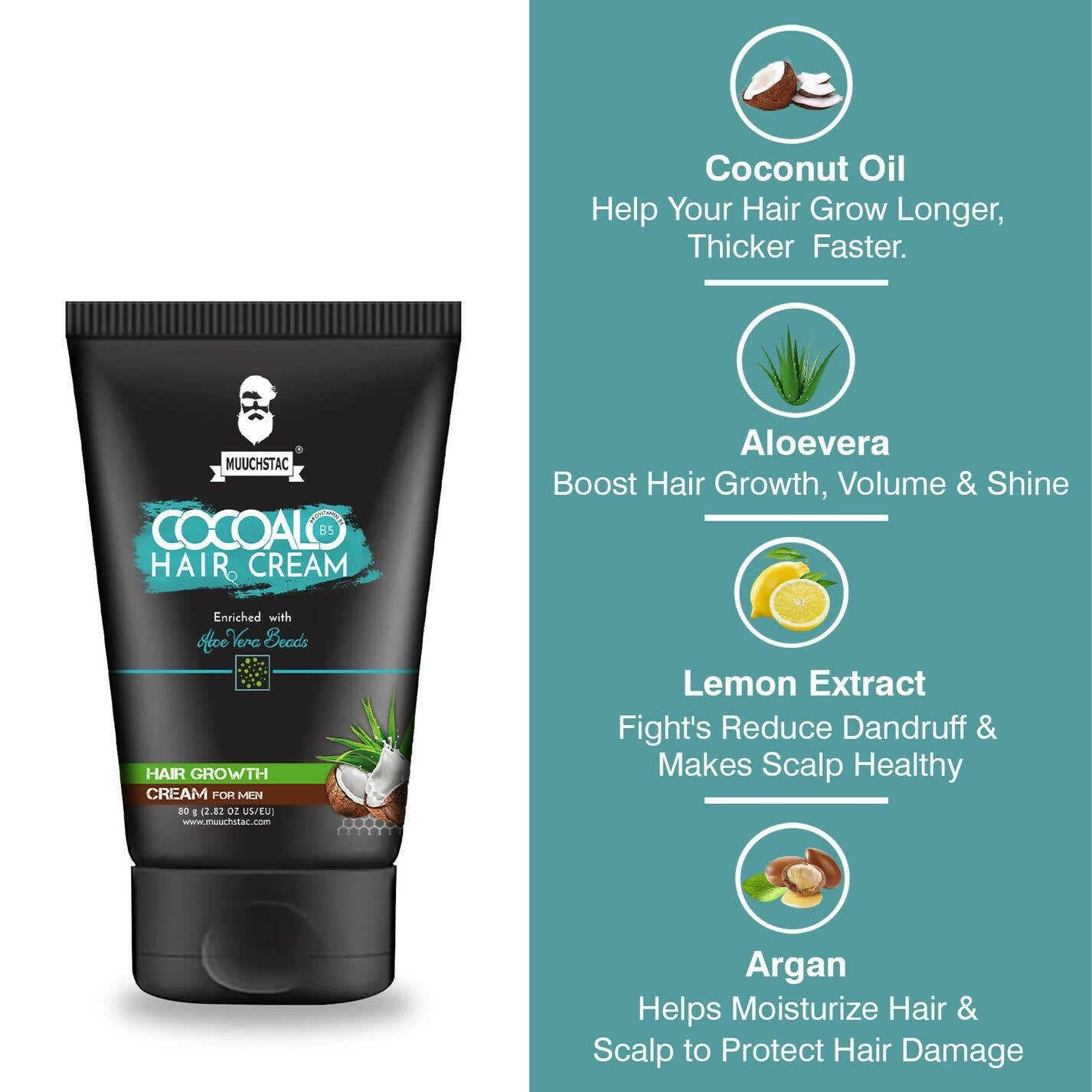 Muuchstac Cocoalo Hair Cream For Men - Distacart