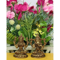 Thumbnail for Chahat Premium Living Brass Small Lakshmi Ganesh Set