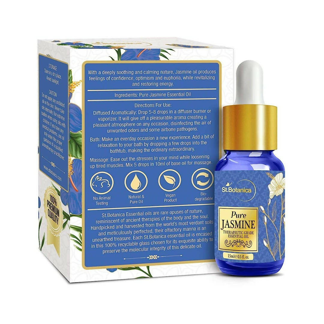St.Botanica Pure Jasmine Essential Oil - Distacart