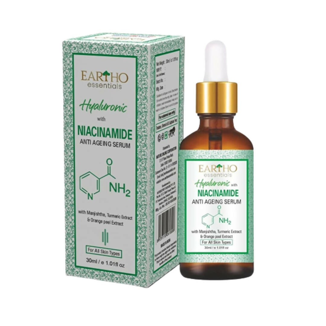 Eartho Essentials Hyaluronic with Niacinamide Anti Ageing Serum - Distacart
