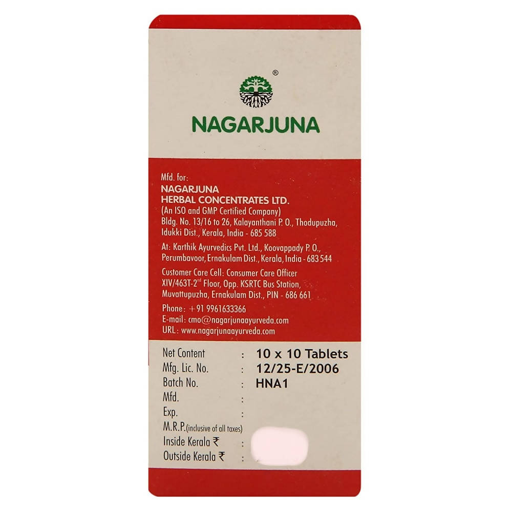 Nagarjuna Ayurveda Cardo Stab Tablets