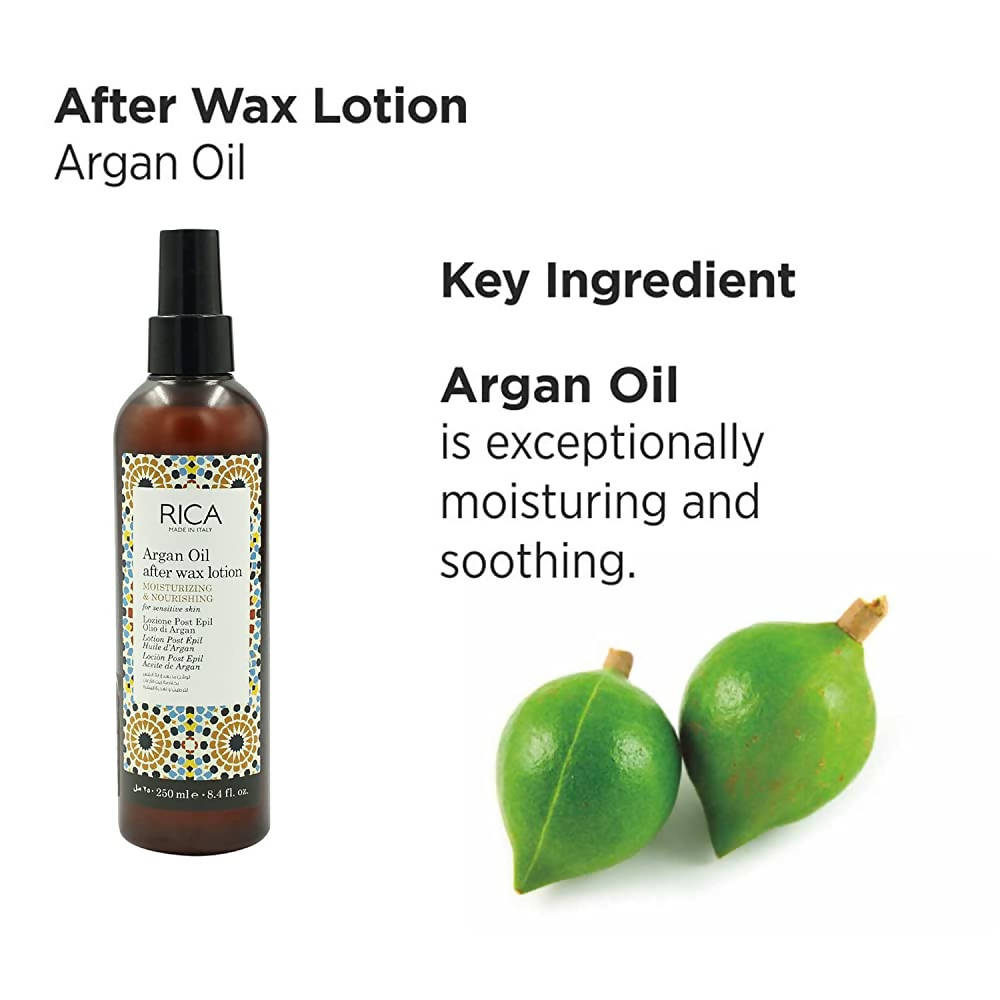 Rica Argan Oil After Wax Lotion for Sensitive Skin - Distacart