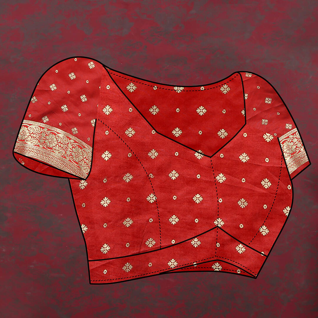 Lorenvalley Fashion Green & Red Patola Silk Woven Design Meenakari Weaving Saree - Distacart