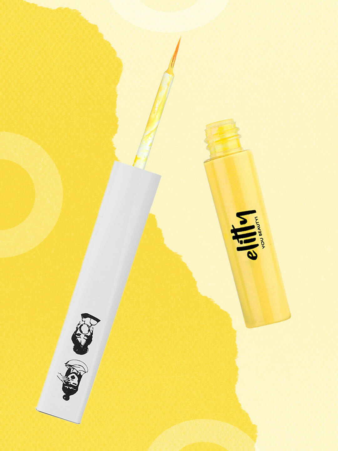 Elitty Honeycomb Yellow Pop Color Matte Finish Liquid Eyeliner - Honeycomb-Yellow - Distacart