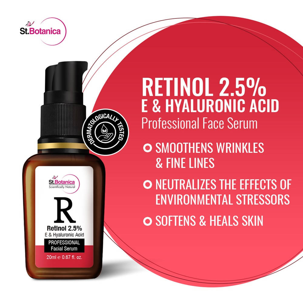 St.Botanica Retinol 2.5% E & Hyaluronic Acid Professional Facial Serum