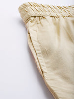 Thumbnail for Juniper Women Beige Rayon Solid Wide Leg Palazzo - Distacart