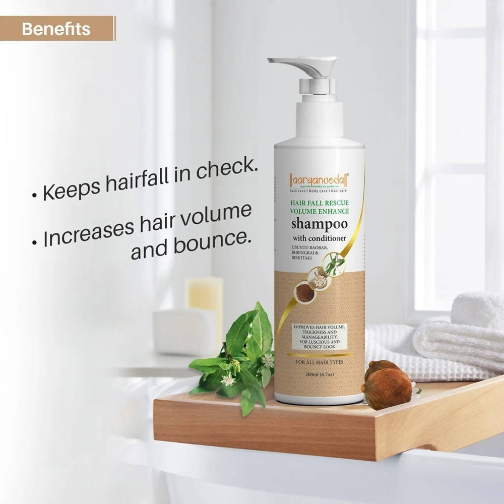 Aaryanveda Hair Fall Rescue Volume Enhance Shampoo With Conditioner
