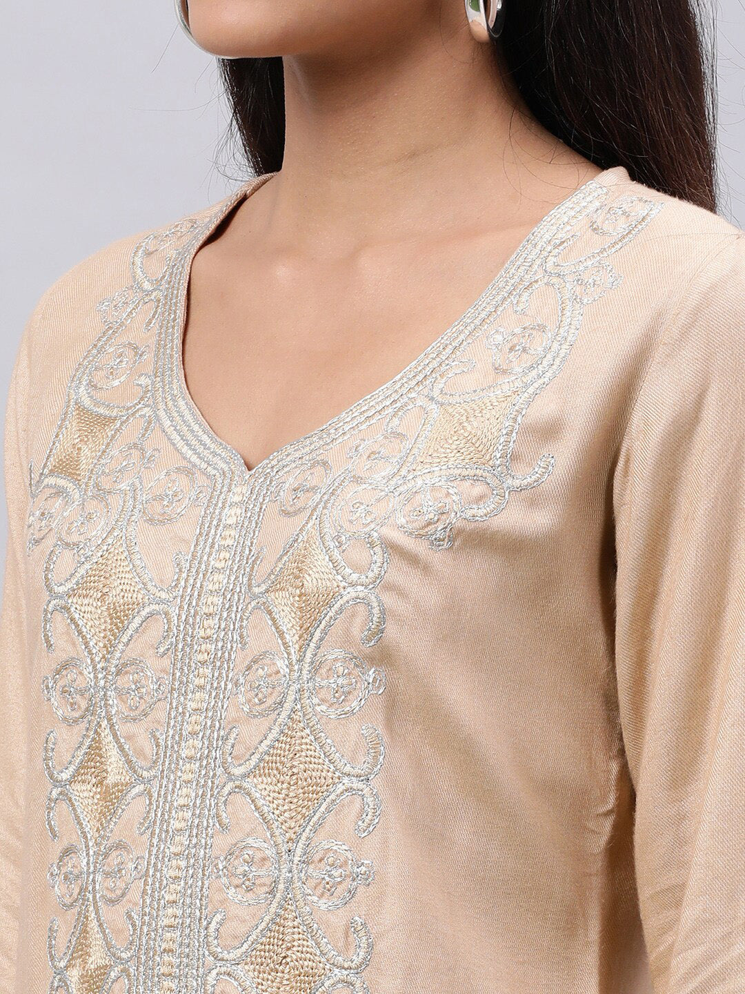 Souchii Women Ethnic Motifs Yoke Design Thread Work Kurta - Distacart