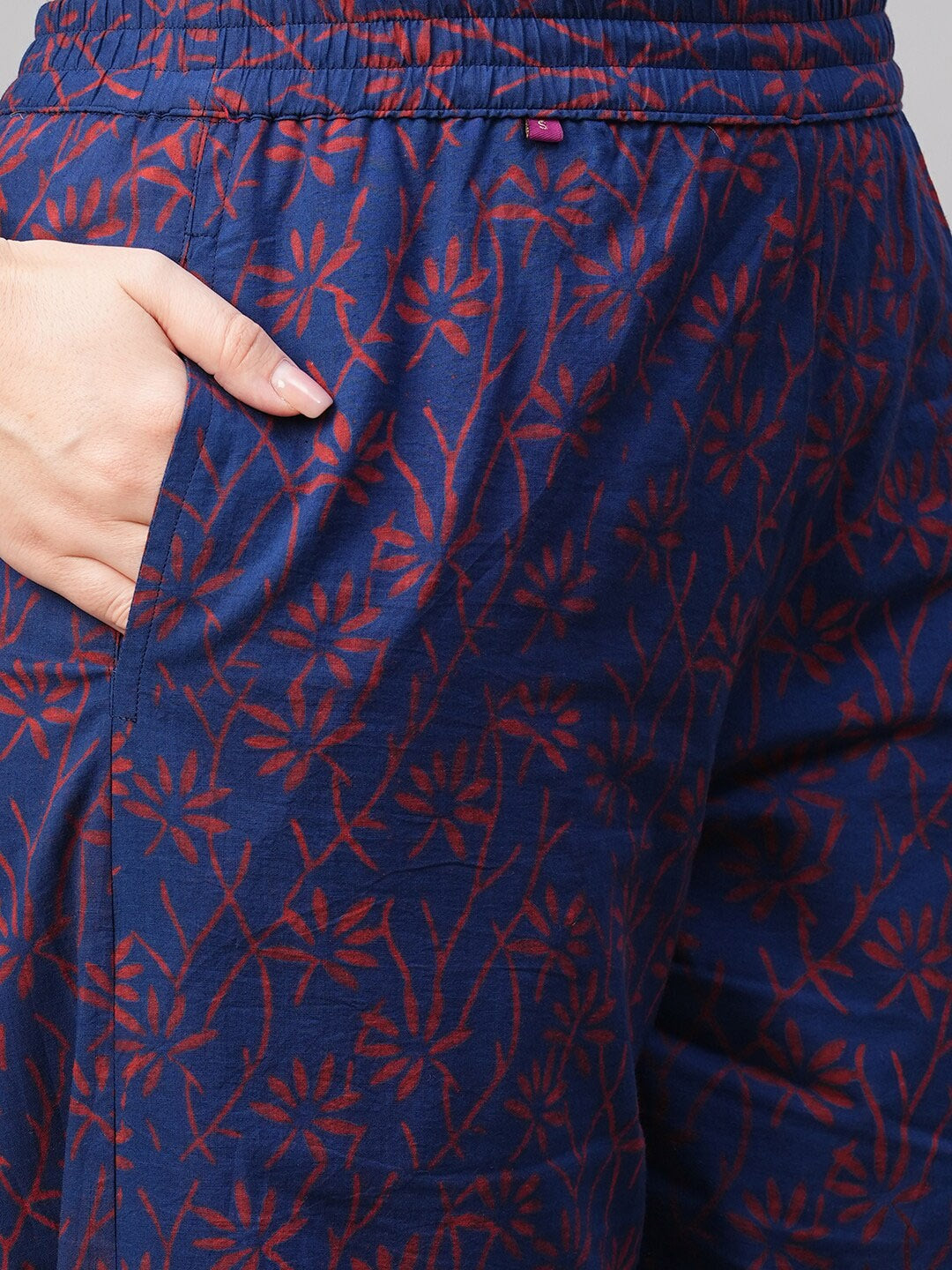 Kalini Floral Printed Gotta Patti Kurta With Palazzos - Distacart