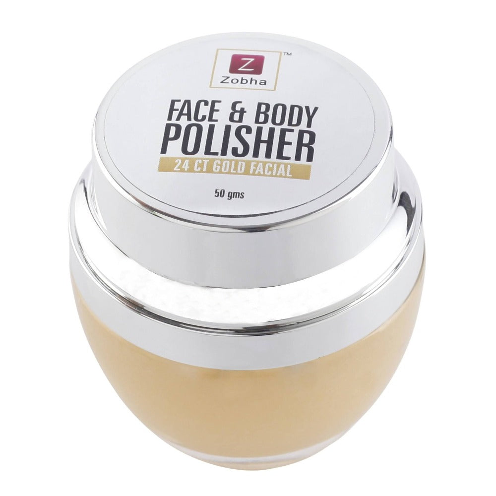Zobha Face & Body Polisher 24 Ct Gold Facial Gel
