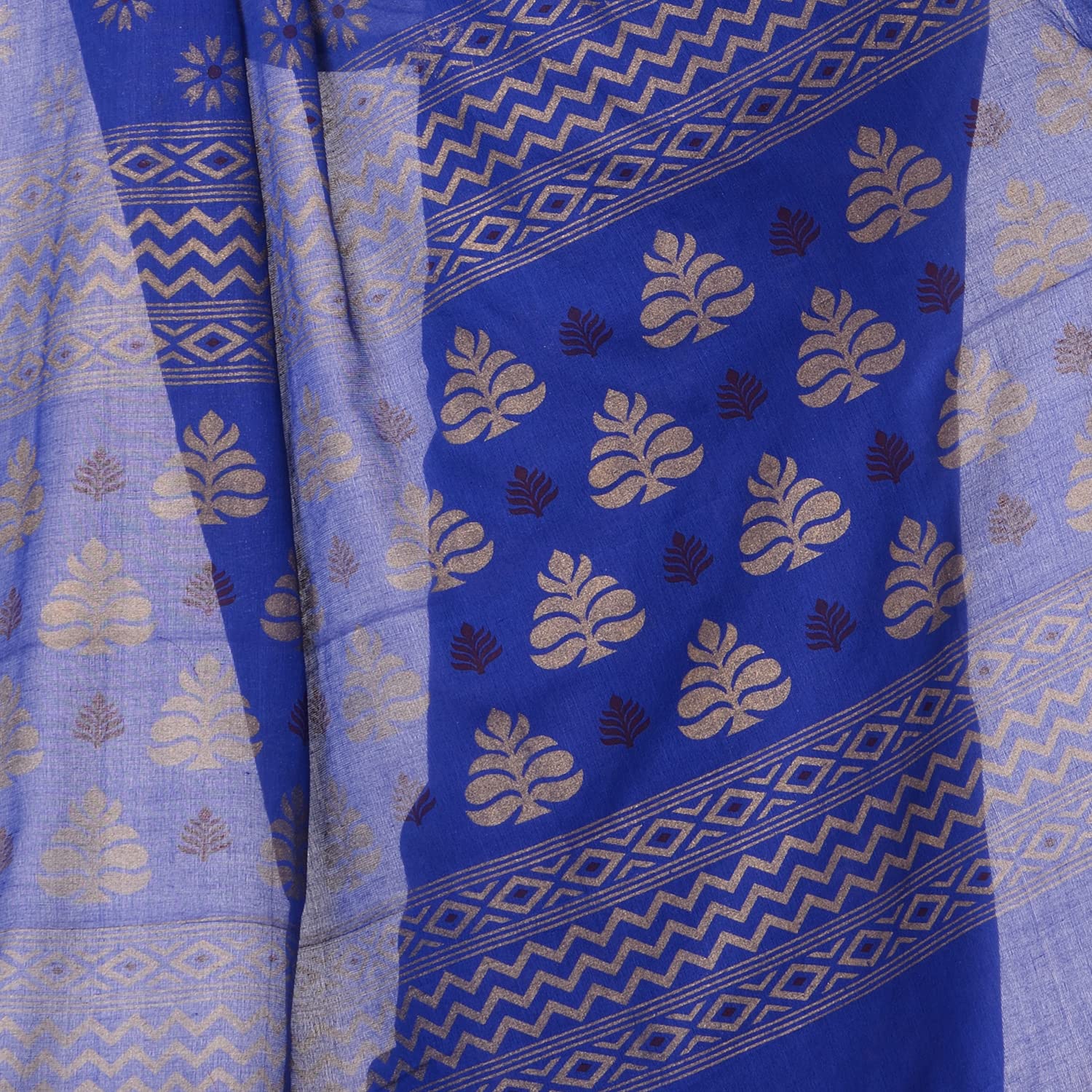 Desh Bidesh Bengal Cotton Women's Bengal Tant Abhra Fabric Design Pure Cotton Handloom Saree With Blouse Piece - Distacart