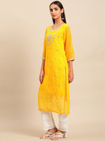 Thumbnail for Sangria Women Ethnic Motifs Printed Mirror Work Indie Prints Kurta - Distacart