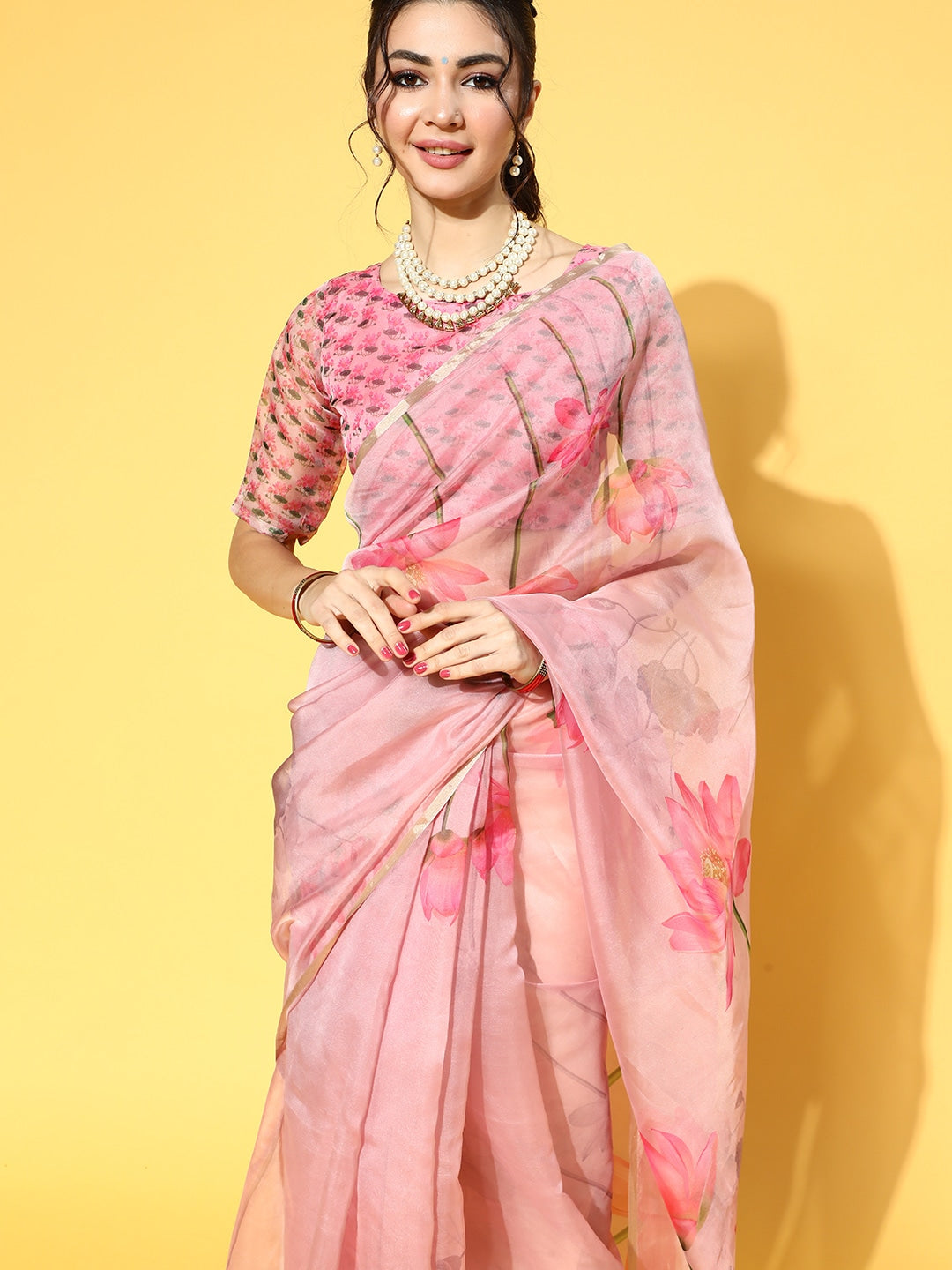 Saree Mall Saree Mall Floral Saree - Distacart