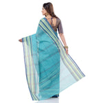 Thumbnail for Desh Bidesh Bengal Cotton Women's Bengal Tant Khejur Chori Design Pure Handloom Cotton Saree Without Blouse Piece - Distacart