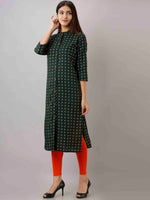 Thumbnail for Kalini Women Green Geometric Kurta - Distacart
