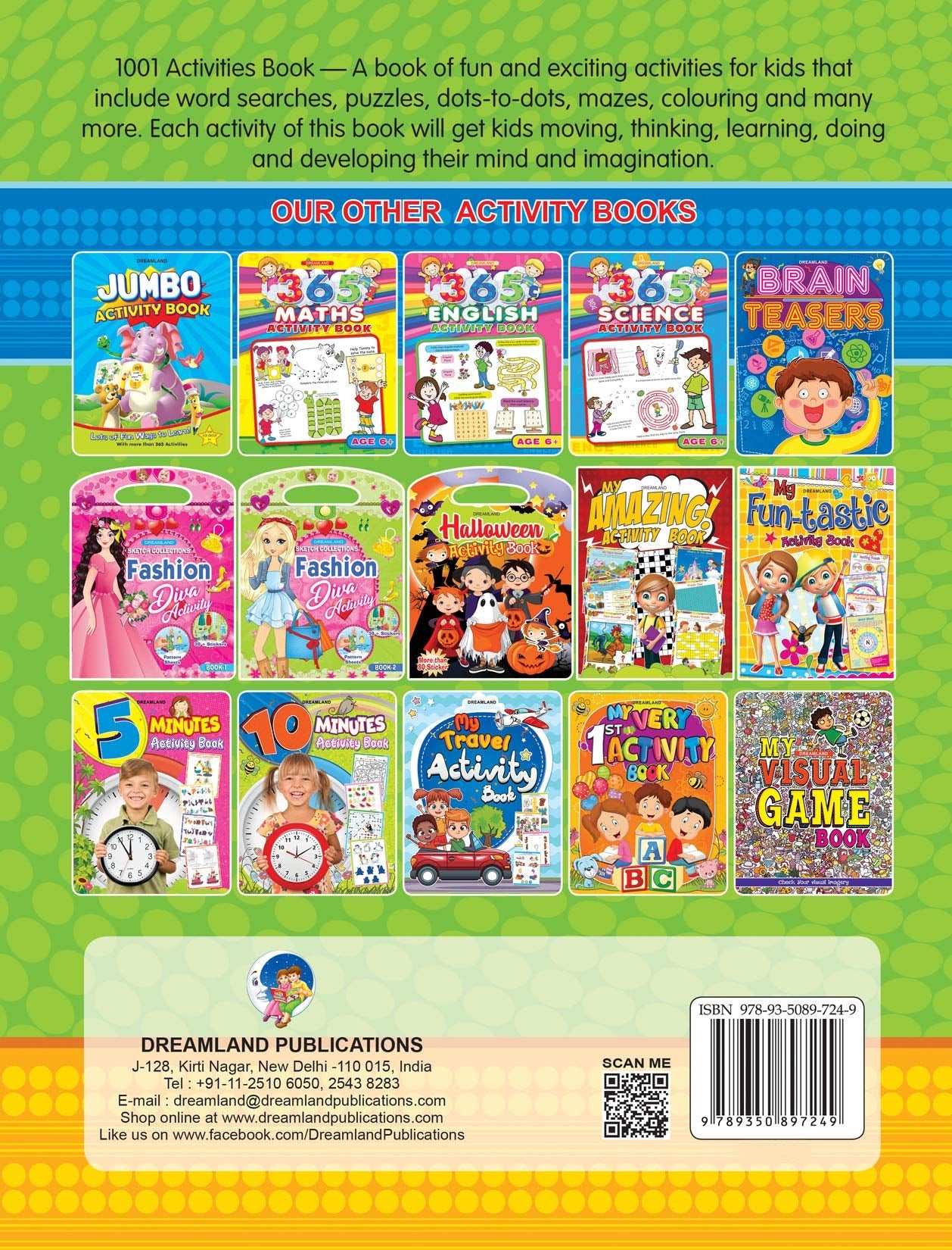 Dreamland 1001 Activities Book - Distacart