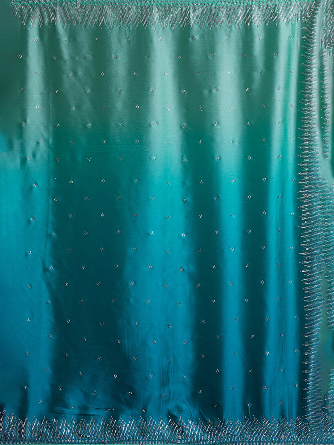 Koskii Women Blue Ombre Embroidered Saree - Distacart