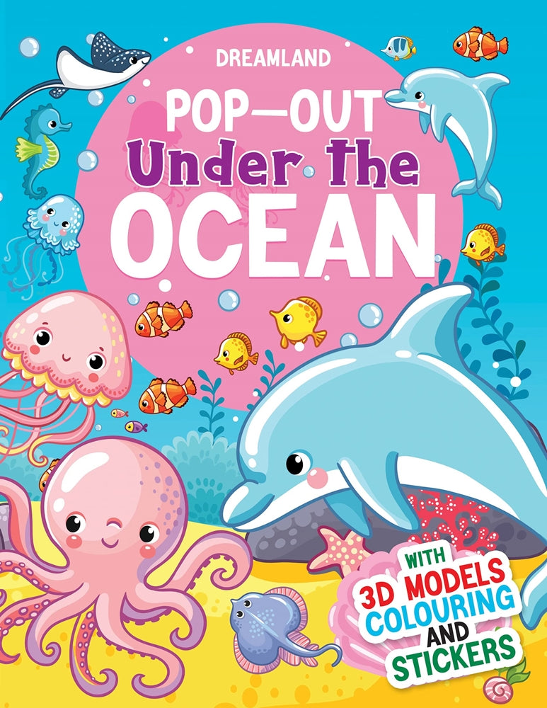 Dreamland Pop-Out Under the Ocean- With 3D Models Colouring Stickers - Distacart