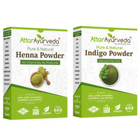 Thumbnail for Attar Ayurveda Henna Powder, Indigo Powder Combo Pack