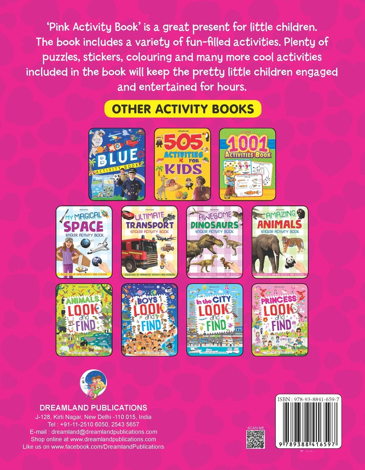 Dreamland Pink Activity Book - Distacart