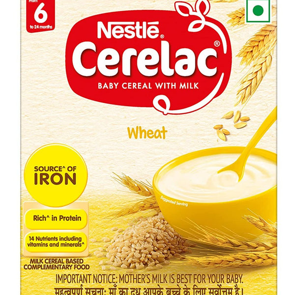 Nestle Cerelac Baby Cereal with Milk - Wheat, From 6-12 Months - Distacart