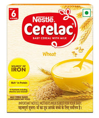 Thumbnail for Nestle Cerelac Baby Cereal with Milk - Wheat, From 6-12 Months - Distacart