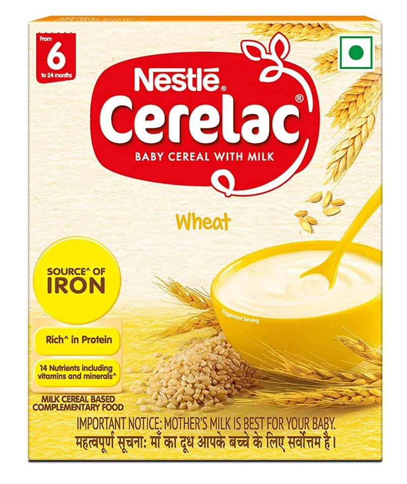 Nestle Cerelac Baby Cereal with Milk - Wheat, From 6-12 Months - Distacart