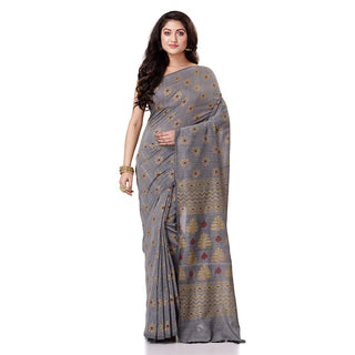 Desh Bidesh Bengal Cotton Women's Bengal Tant Abhra Fabric Design Pure Cotton Handloom Saree With Blouse Piece - Distacart