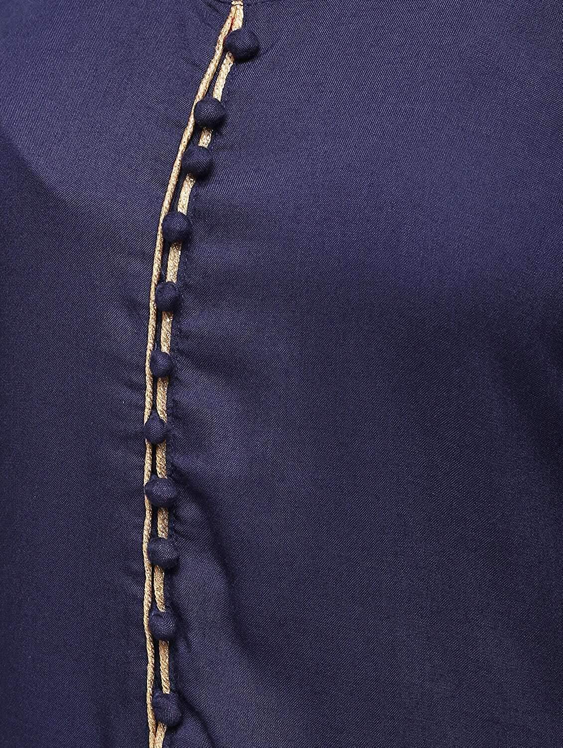 Cheera Straight Kurta With Bell Sleeve Gotta Work Design And Straight Gotta Work Plazo Pant