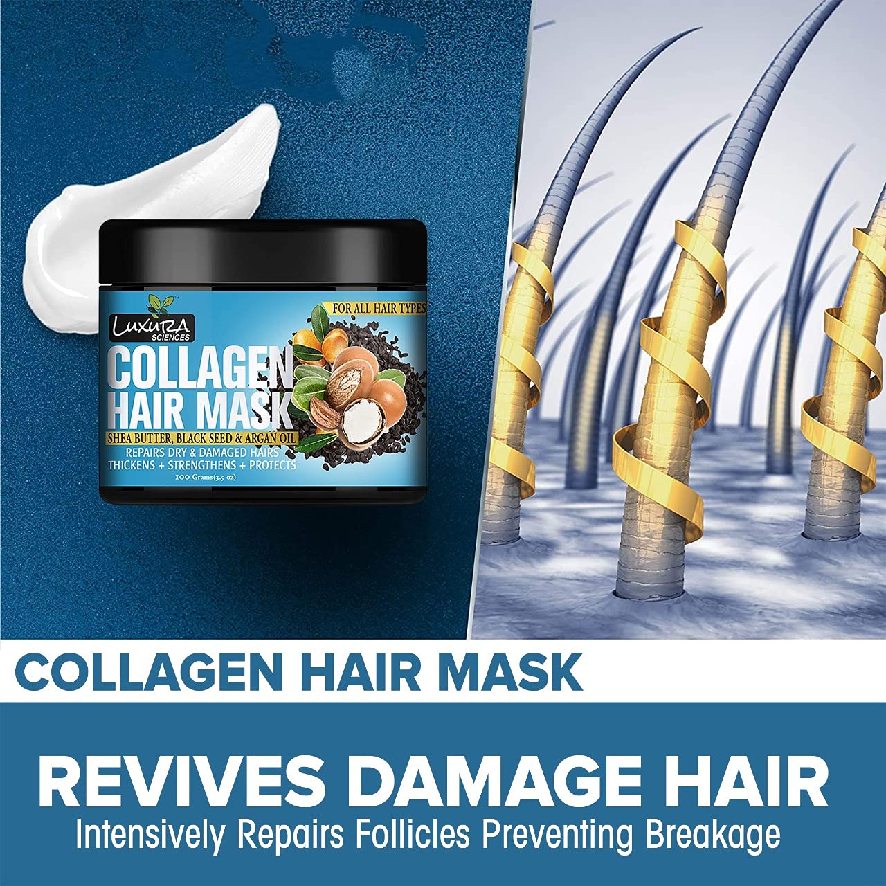 Luxura Sciences Collagen Hair Mask - Distacart