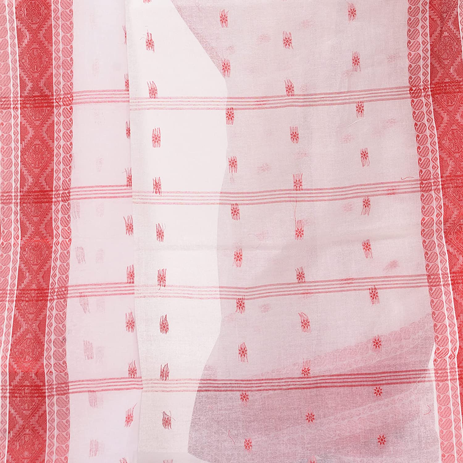 Desh Bidesh Women's Traditional Bengal Tant Kolkatara Design Pure Handloom Cotton Saree - Distacart