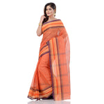 Thumbnail for Desh Bidesh Bengal Cotton Women's Bengal Tant Khejur Chori Design Pure Handloom Cotton Saree Without Blouse Piece - Distacart