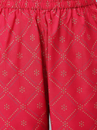 Thumbnail for Khushal K Women Pink Kurta with Palazzos & Dupatta - Distacart