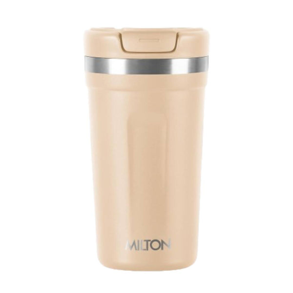 Milton Corral Thermosteel Insulated Coffee Mug Tumbler - 400ml (Cream) - Distacart