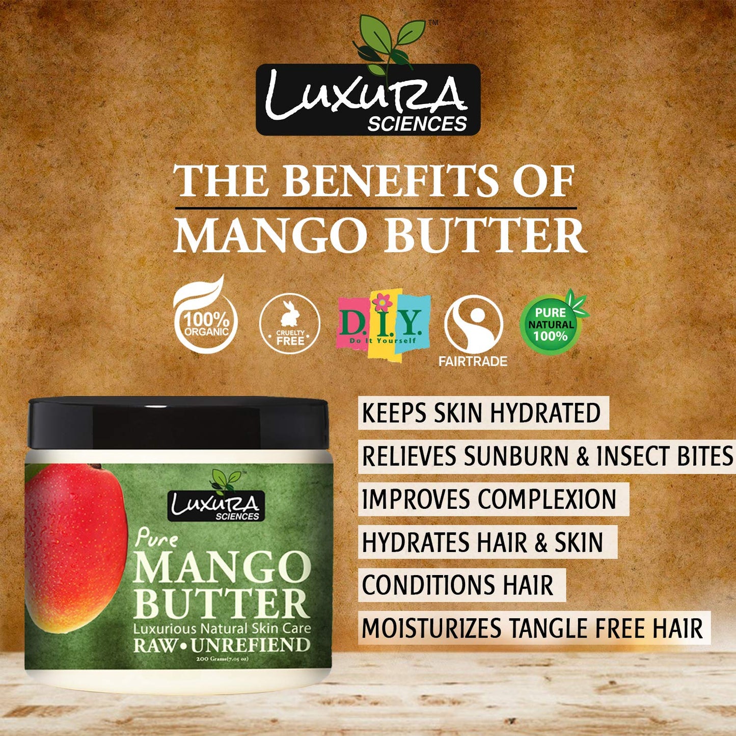 Luxura Sciences Pure Mango Butter - Distacart