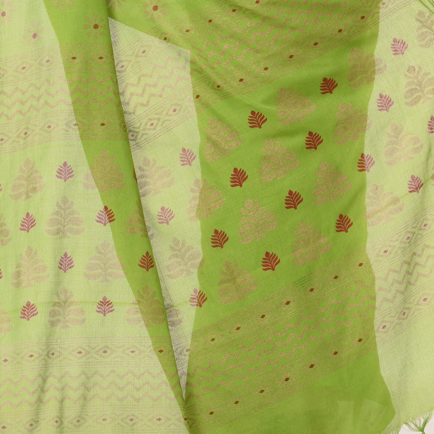 Desh Bidesh Bengal Cotton Women's Bengal Tant Abhra Fabric Design Pure Cotton Handloom Saree With Blouse Piece - Distacart