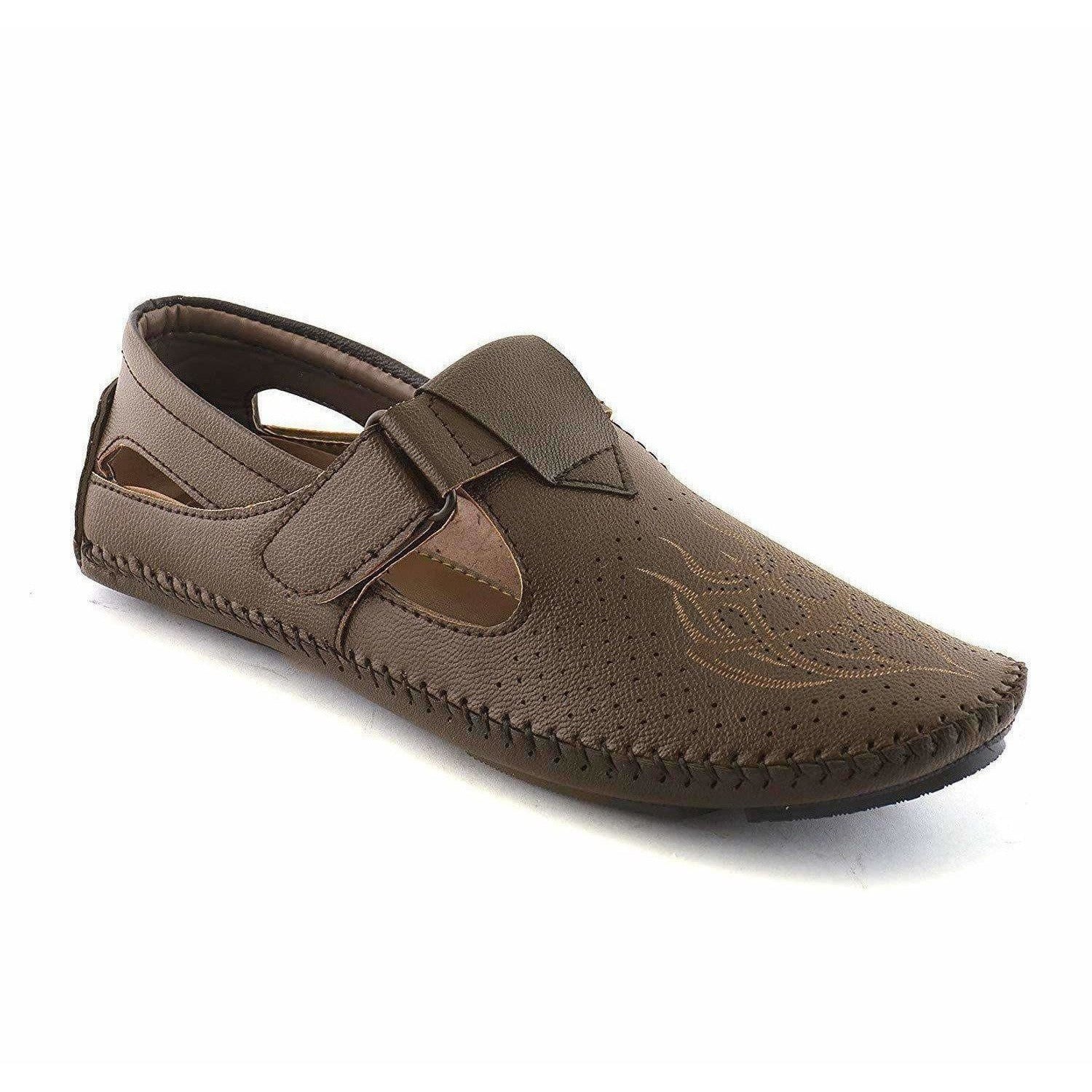 Men Stylish Formal Casual Ethnic Loafer Slip-On Sandal Shoe - Distacart