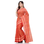 Thumbnail for Desh Bidesh Bengal Cotton Women's Bengal Tant Khejur Chori Design Pure Handloom Cotton Saree Without Blouse Piece - Distacart