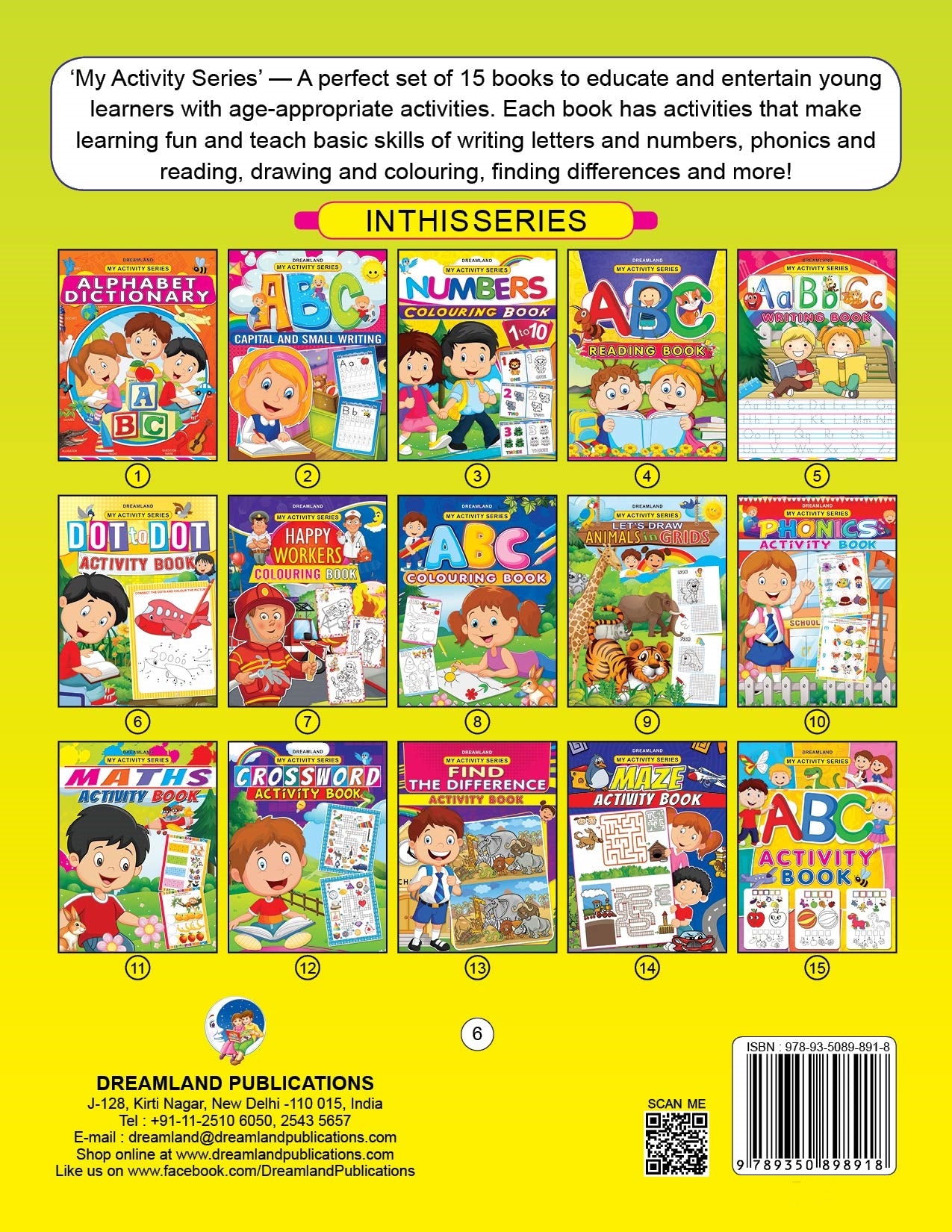 Dreamland My Activity- Dot to Dot Activity Book - Distacart