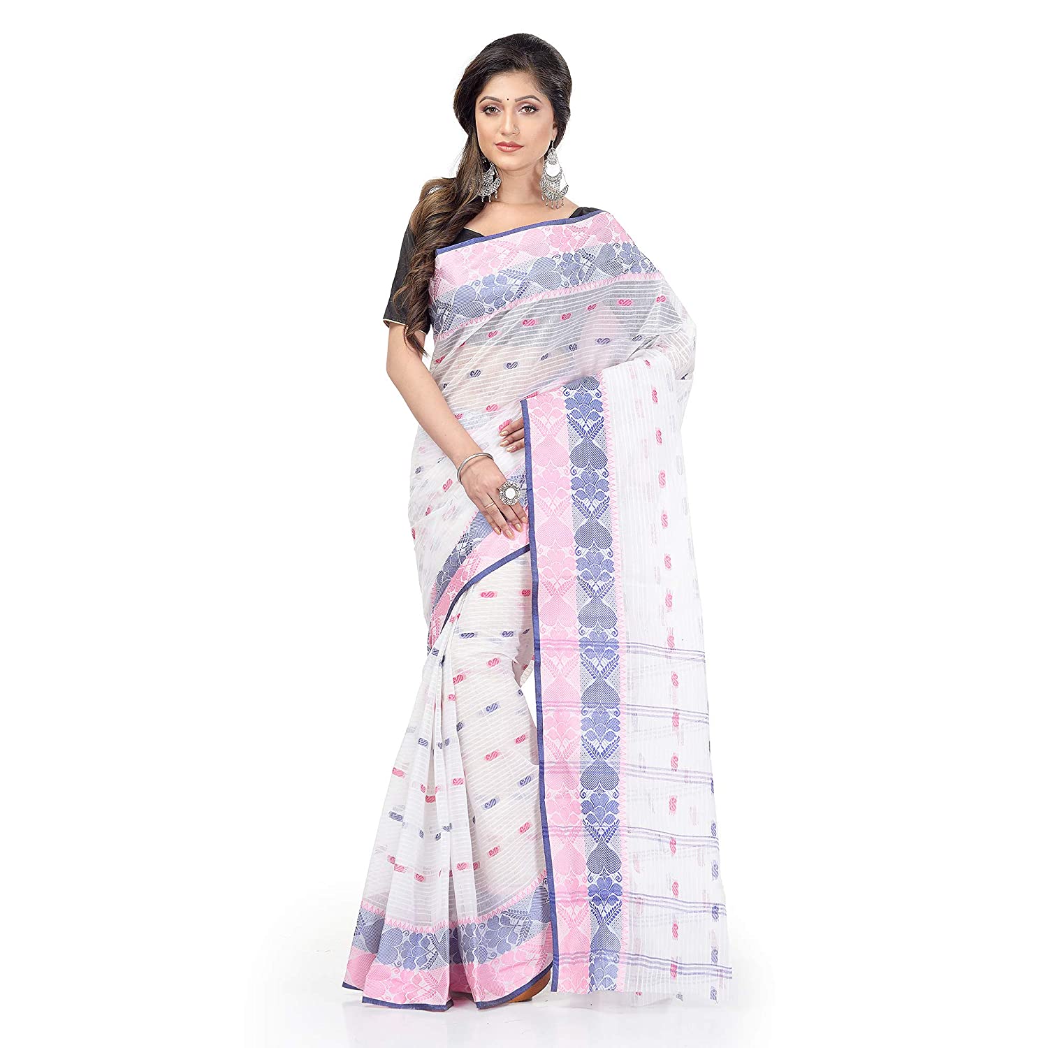 Desh Bidesh Women's Tant Cotton Saree Without Blouse Piece - Distacart