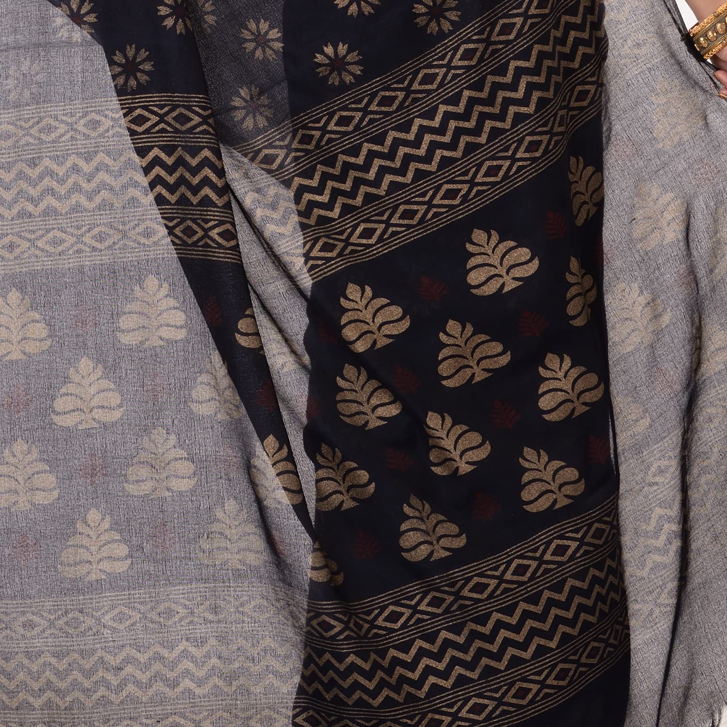 Desh Bidesh Bengal Cotton Women's Bengal Tant Abhra Fabric Design Pure Cotton Handloom Saree With Blouse Piece - Distacart