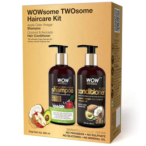 Wow Skin Science Apple Cider Vinegar Shampoo and Hair Conditioner