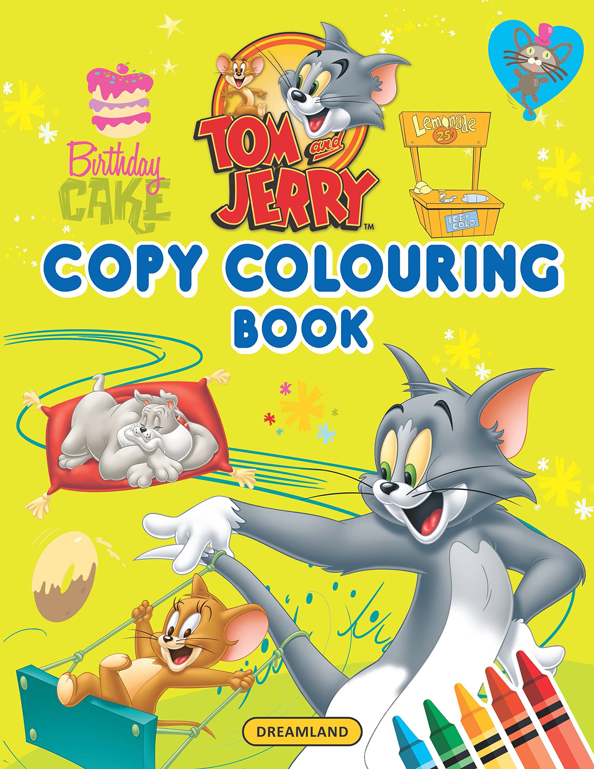 Dreamland Tom and Jerry Copy Colouring Book - Distacart