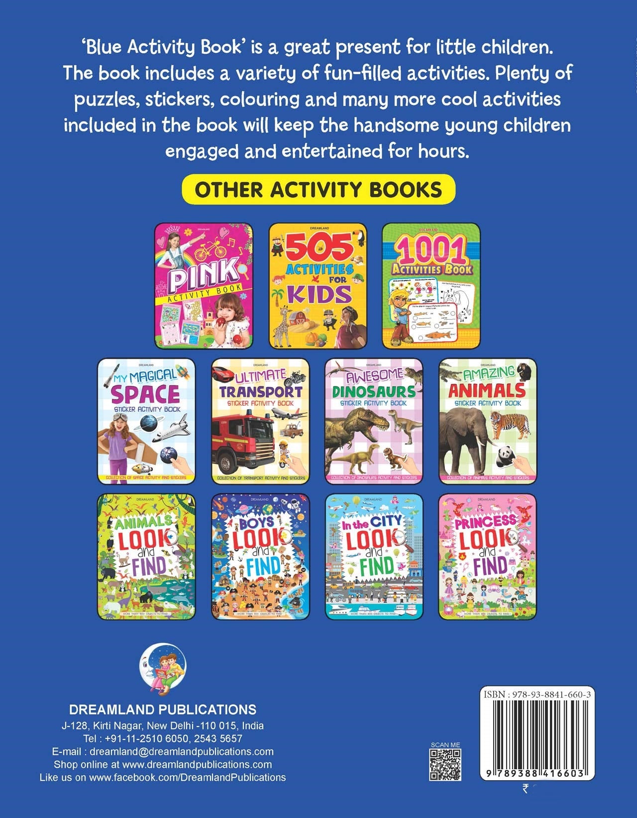 Dreamland Blue Activity Book - Distacart